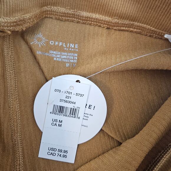 NWT Offline by Aerie Hi Rise Ribbed Braided Leggings Sz Medium - Picture 2 of 8